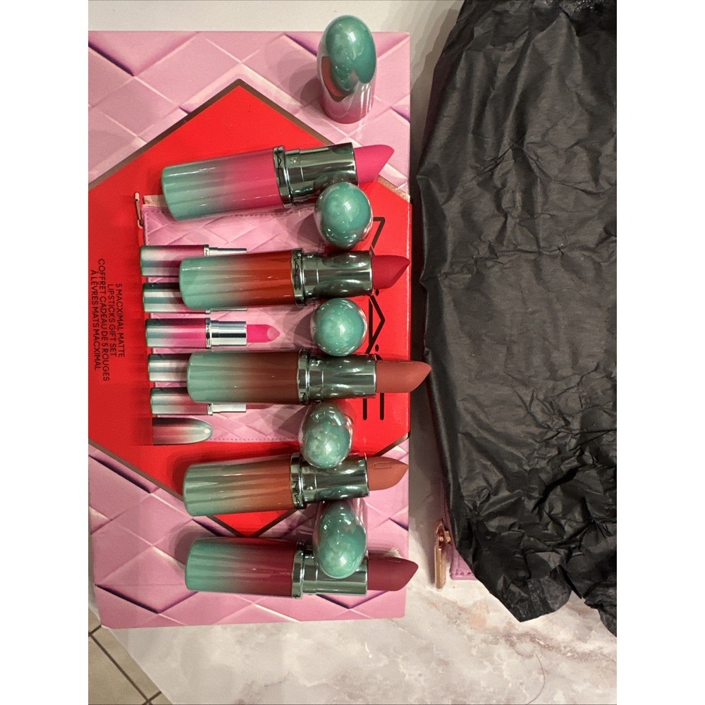 Mac 5 Macximal Matte Lipsticks Holiday Gift Set - 5 Full Sizes Limited Edition - Picture 8 of 13